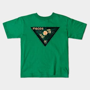 Pisces Energy - Black lettering Kids T-Shirt